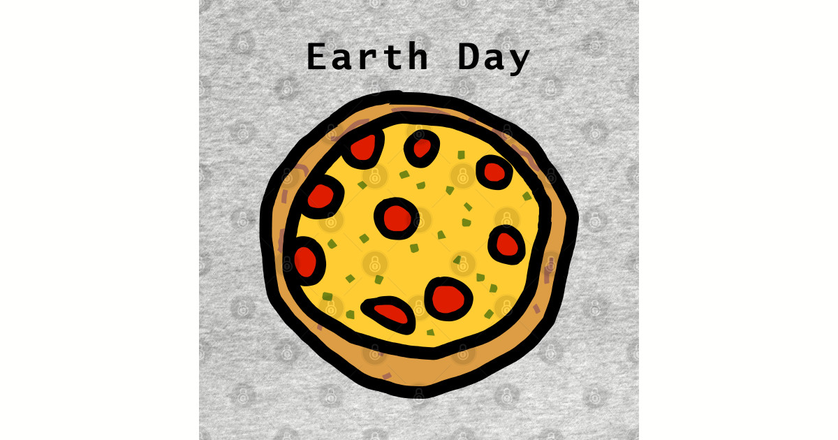 Earth Day Pizza - Earth - Notebook | TeePublic